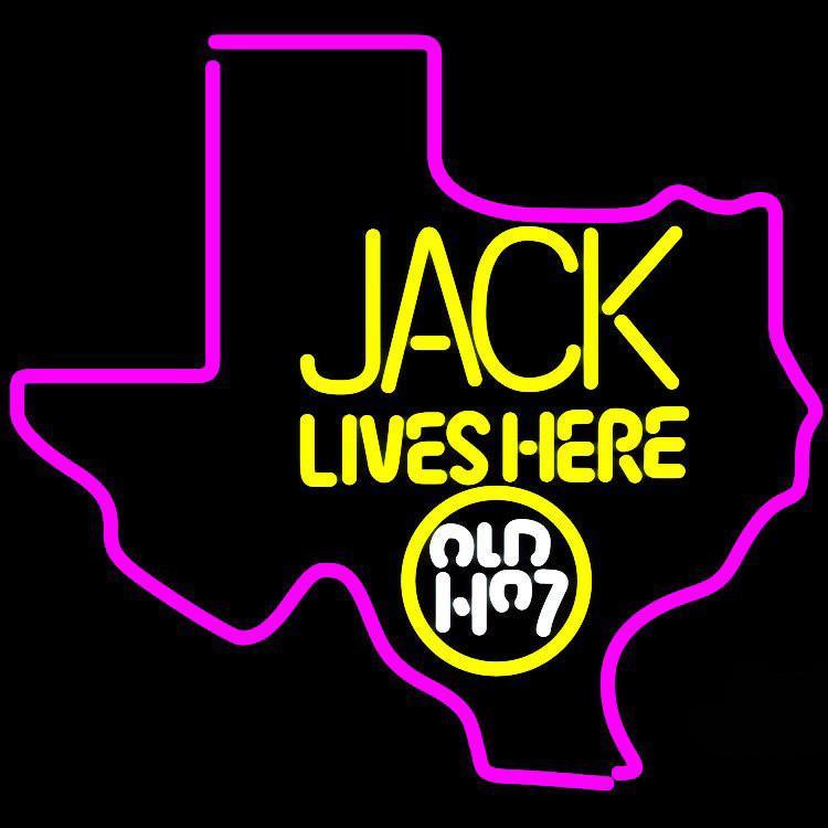Jack Lives Here Texas Neon Sign